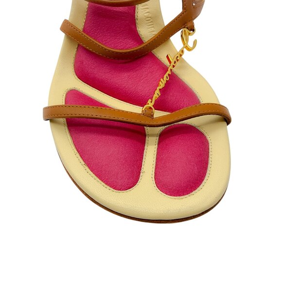 Jacquemus Light Brown / Pink Les Sandales Pralu Leather Sandals - Picture 5 of 7